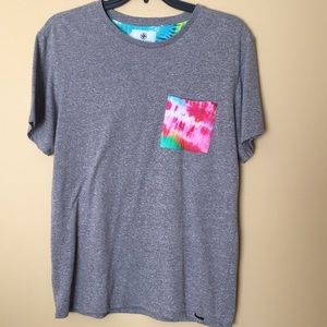 On the Byas Short Sleeve Tshirt with Tie Dye Pocket
